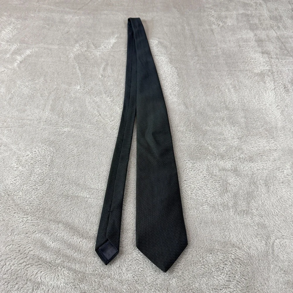 Brooks Brothers Mens Necktie Navy Blue Polka Dot 58x3.5 Classic Silk Office Tie